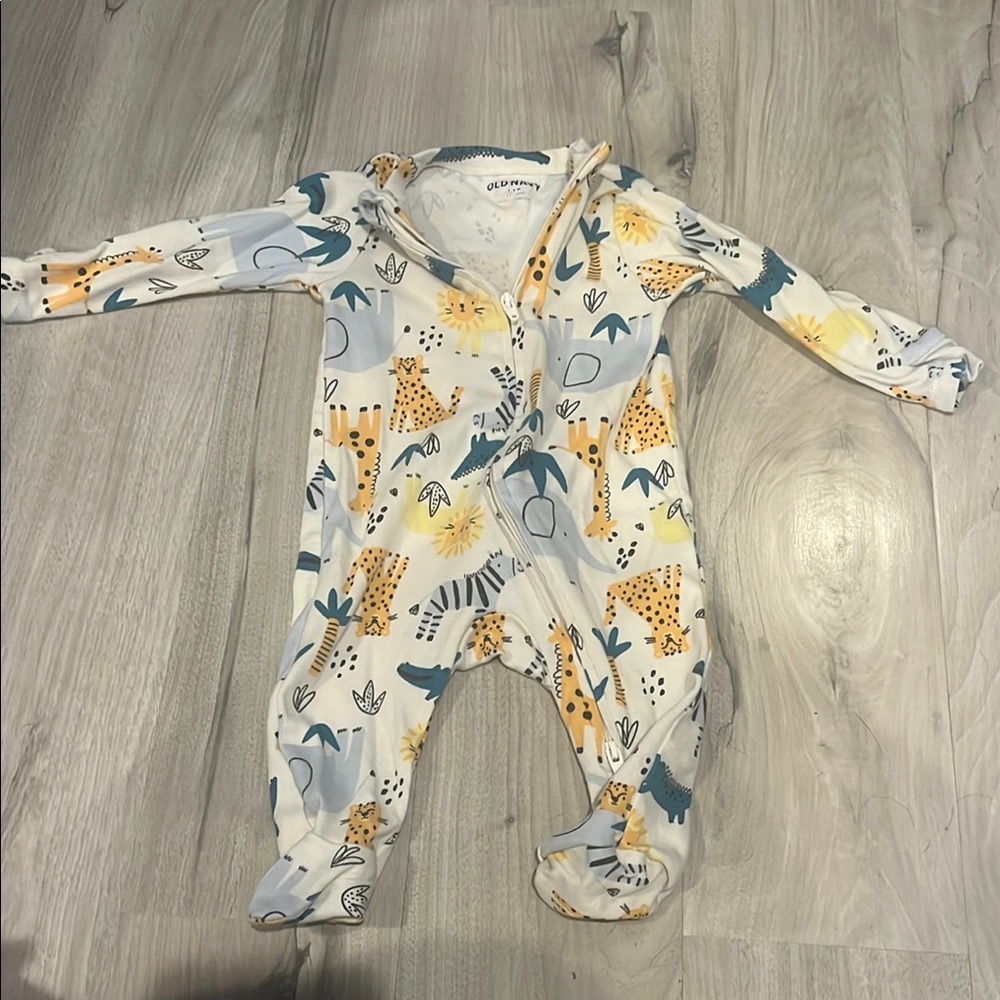 Colorful Animal Print Kids One Piece
